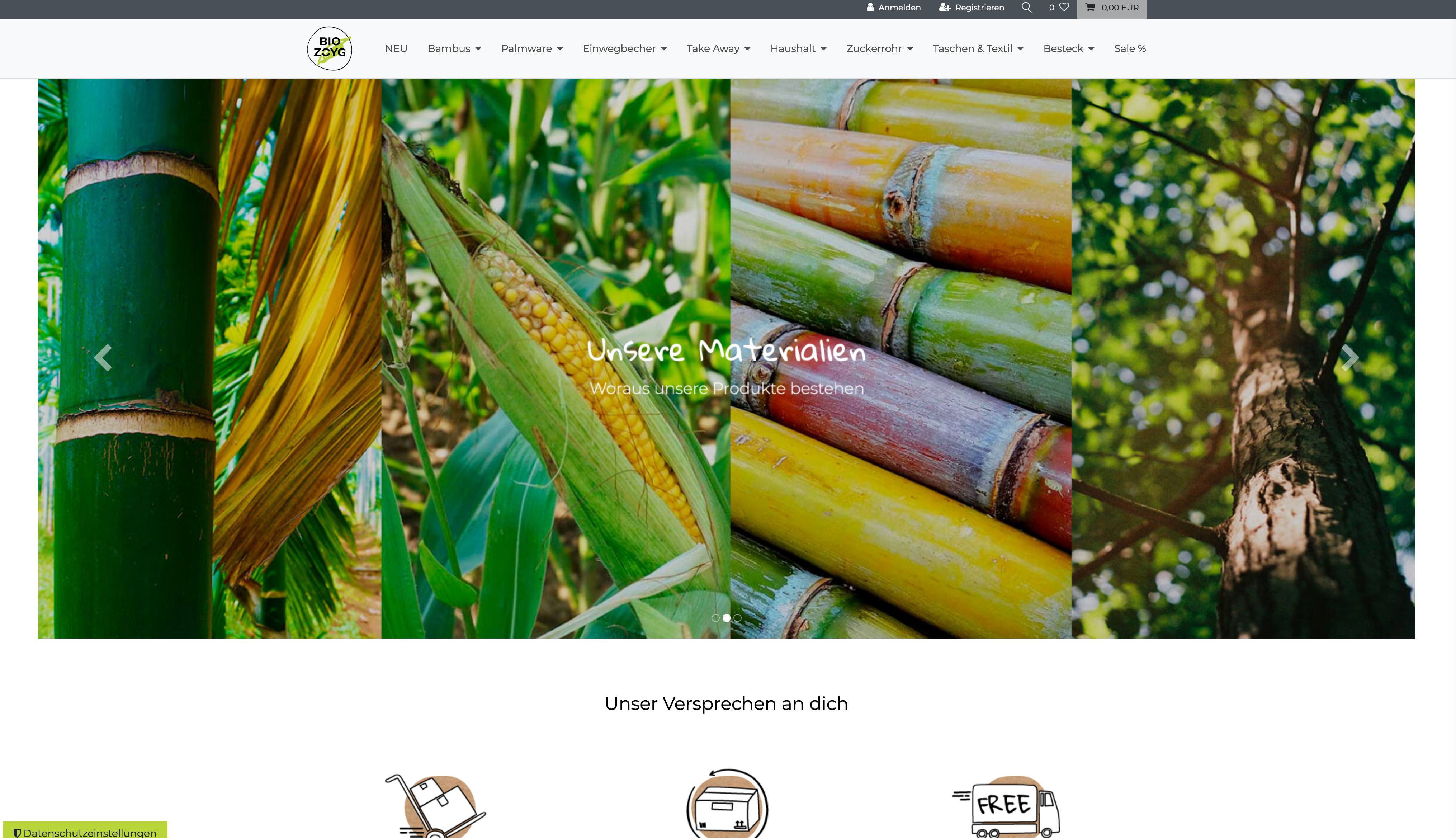 Website Vorschau von BIOZOYG