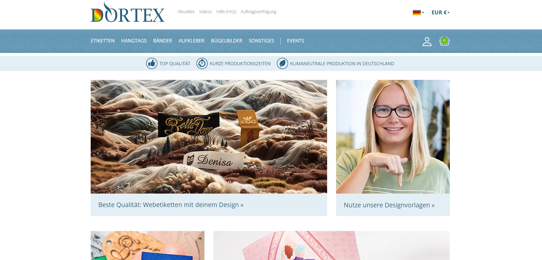 Website Vorschau von DORTEX