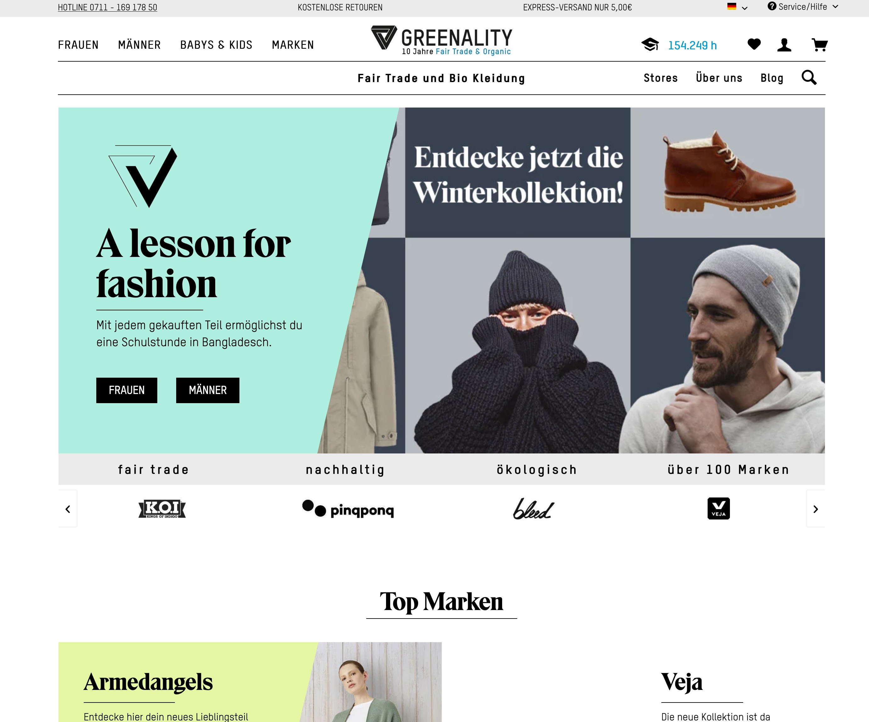 Website Vorschau von GREENALITY