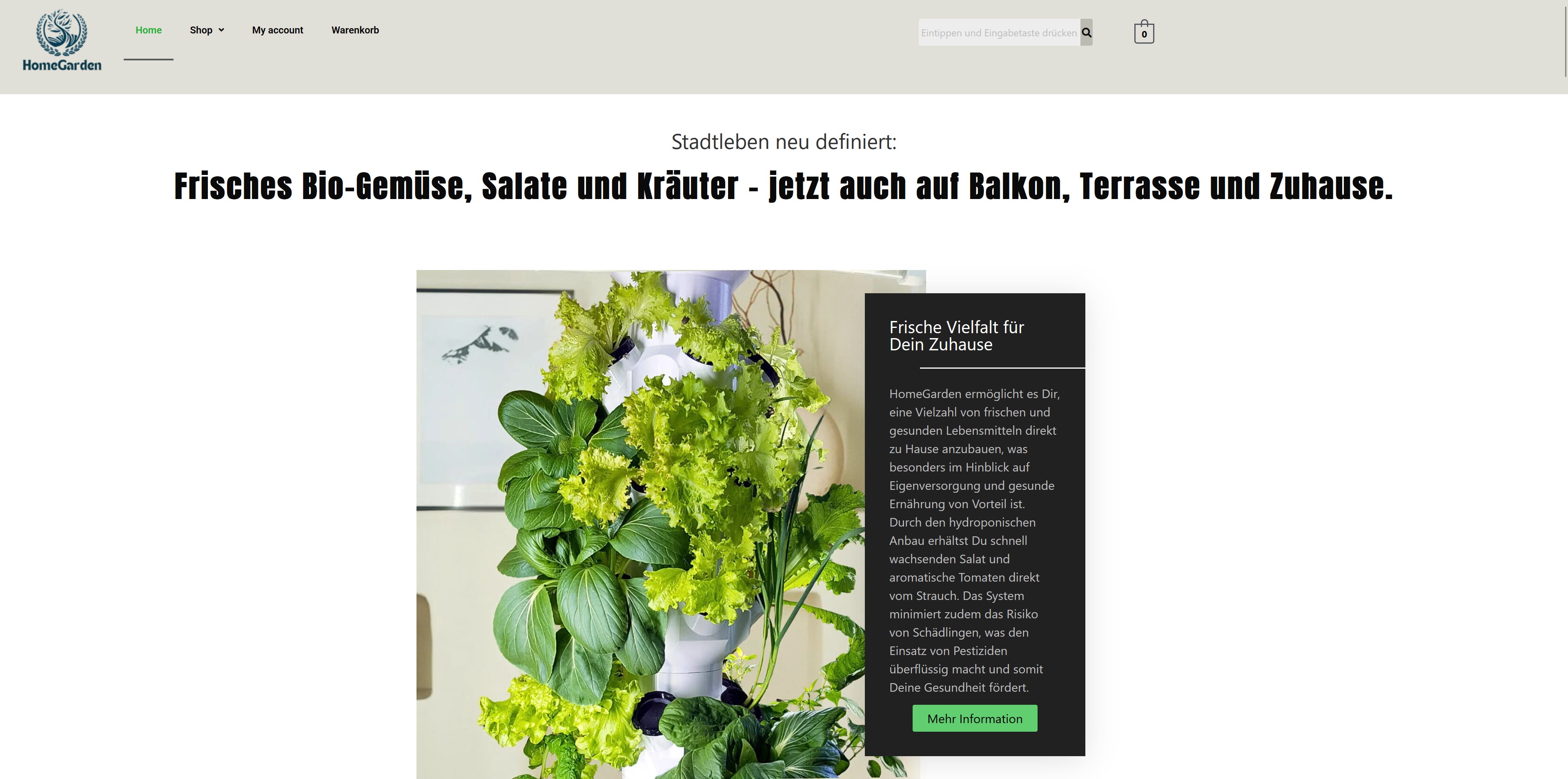 Website Vorschau von HomeGarden.bio