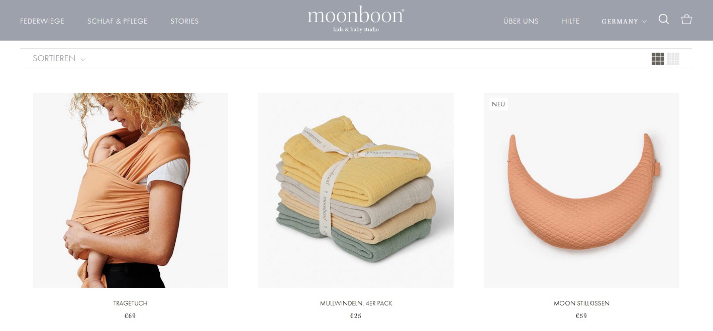 Website Vorschau von Moonboon