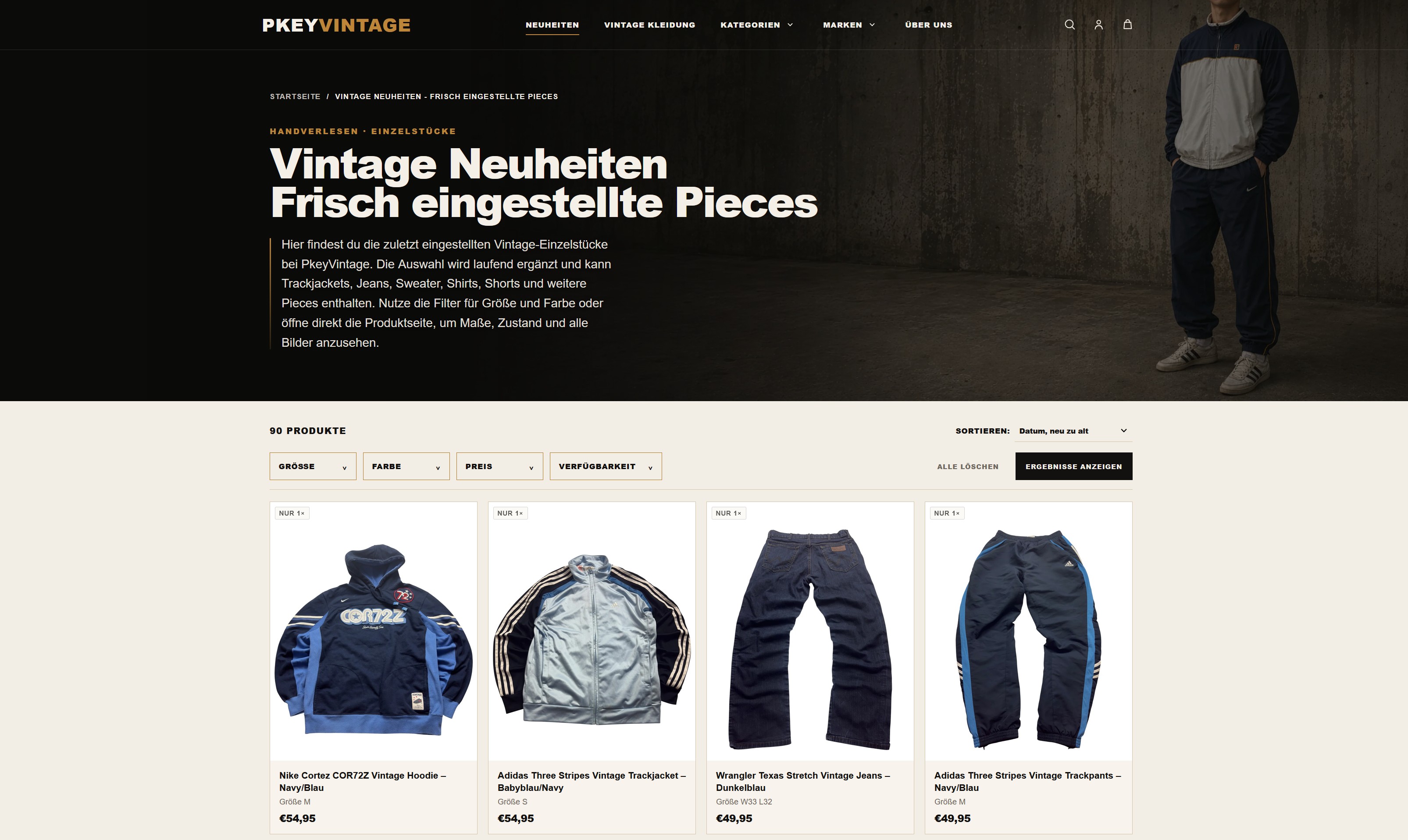 Website Vorschau von PkeyVintage