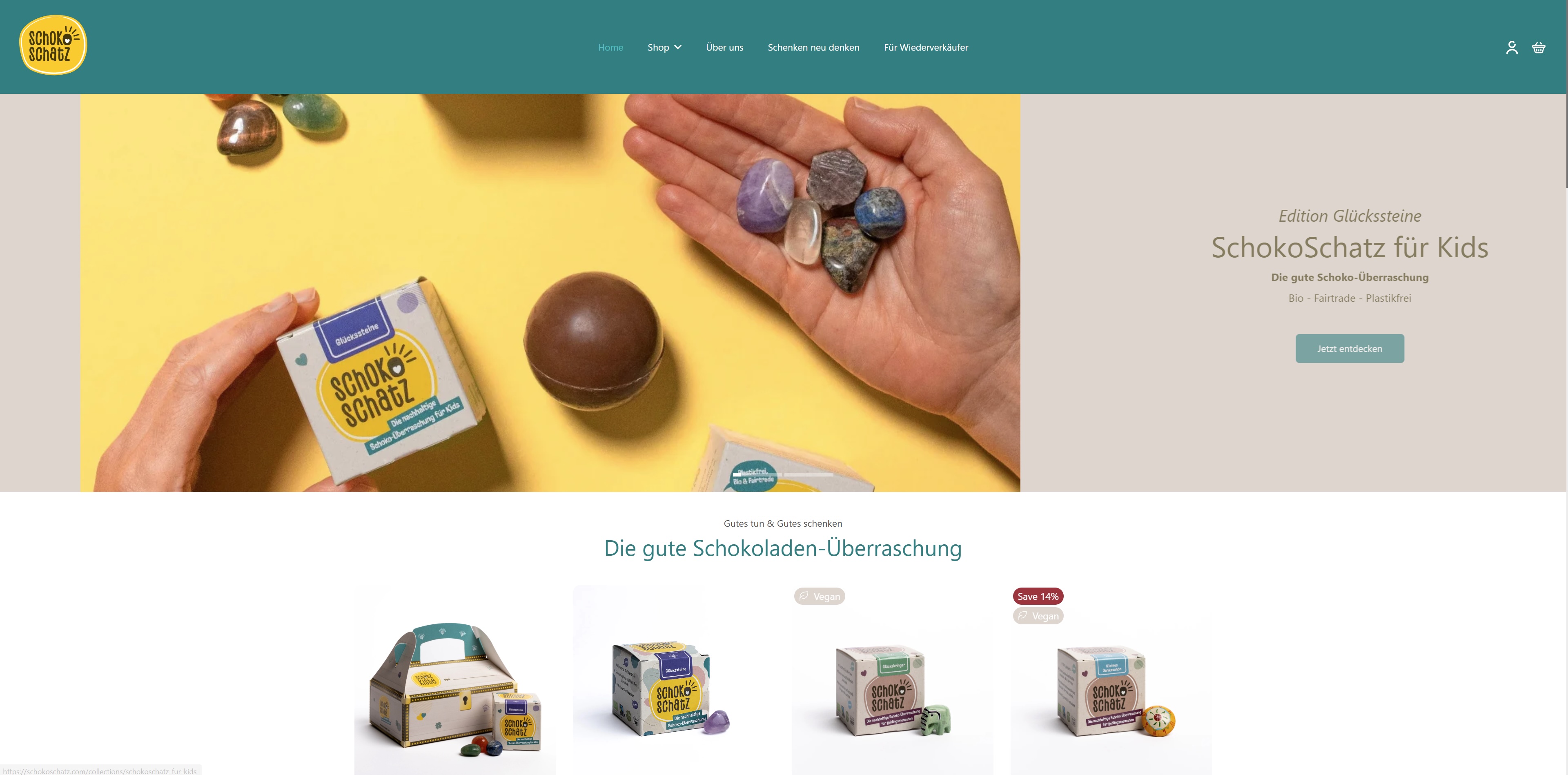 Website Vorschau von SchokoSchatz