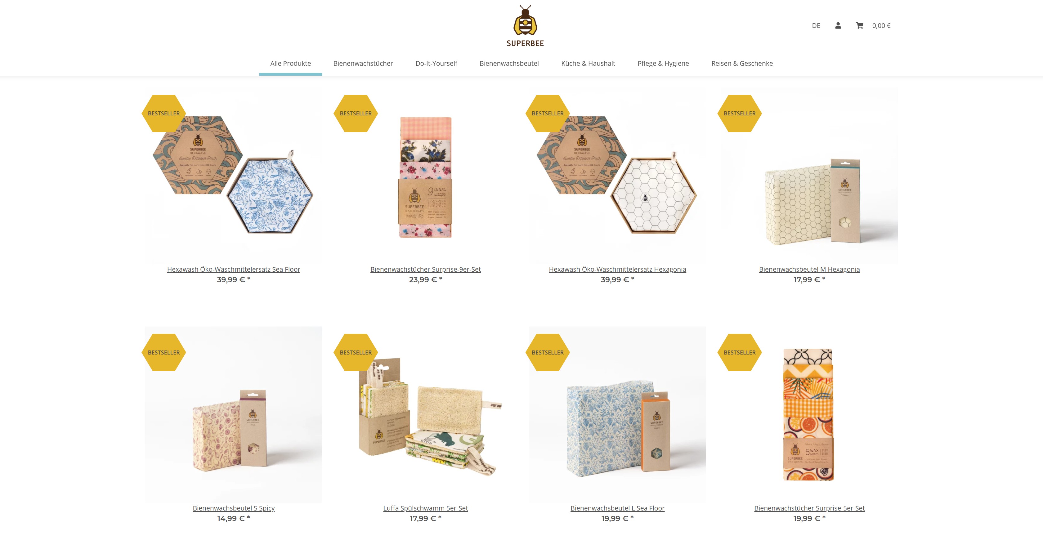Website Vorschau von SuperBee
