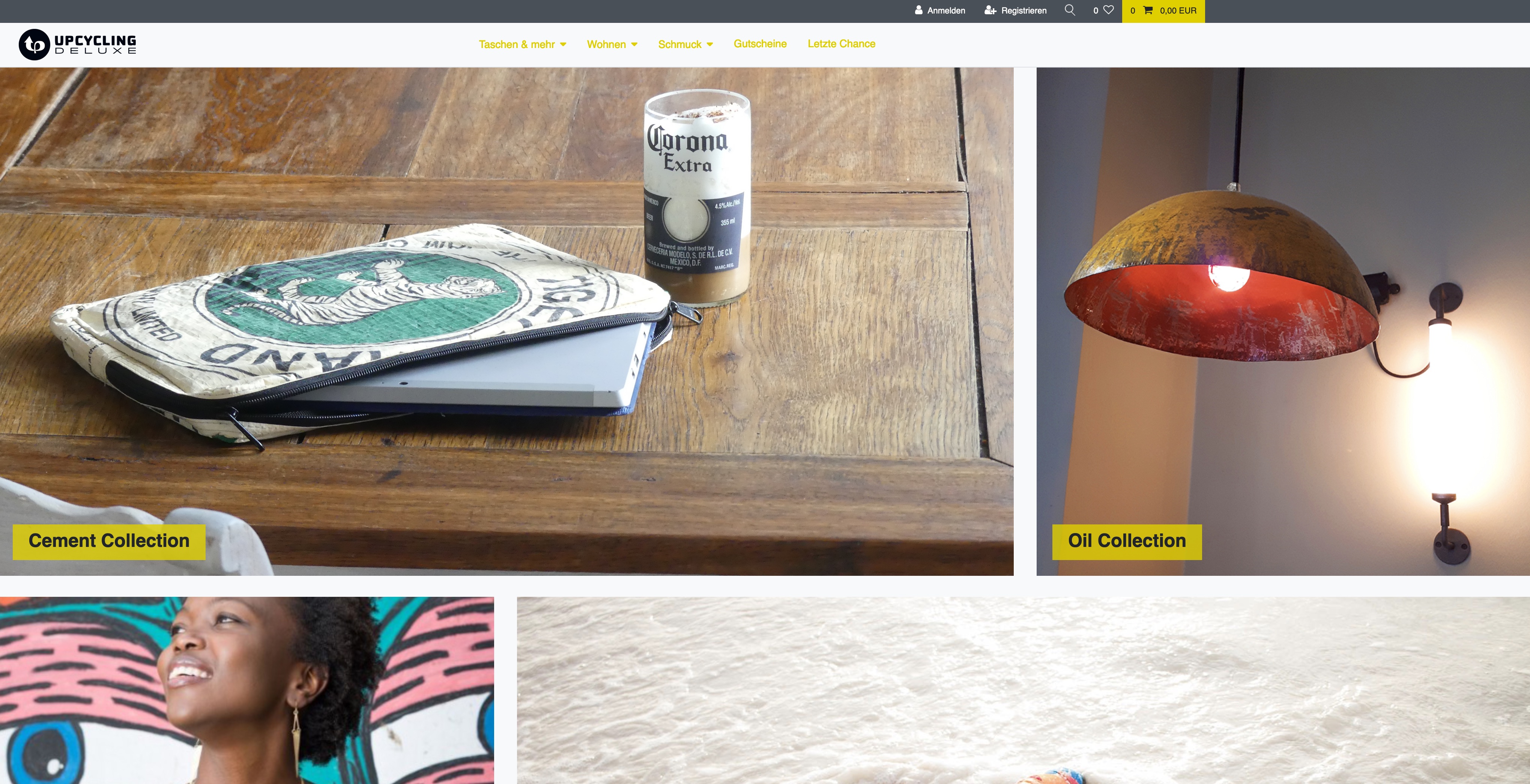 Website Vorschau von Upcycling Deluxe