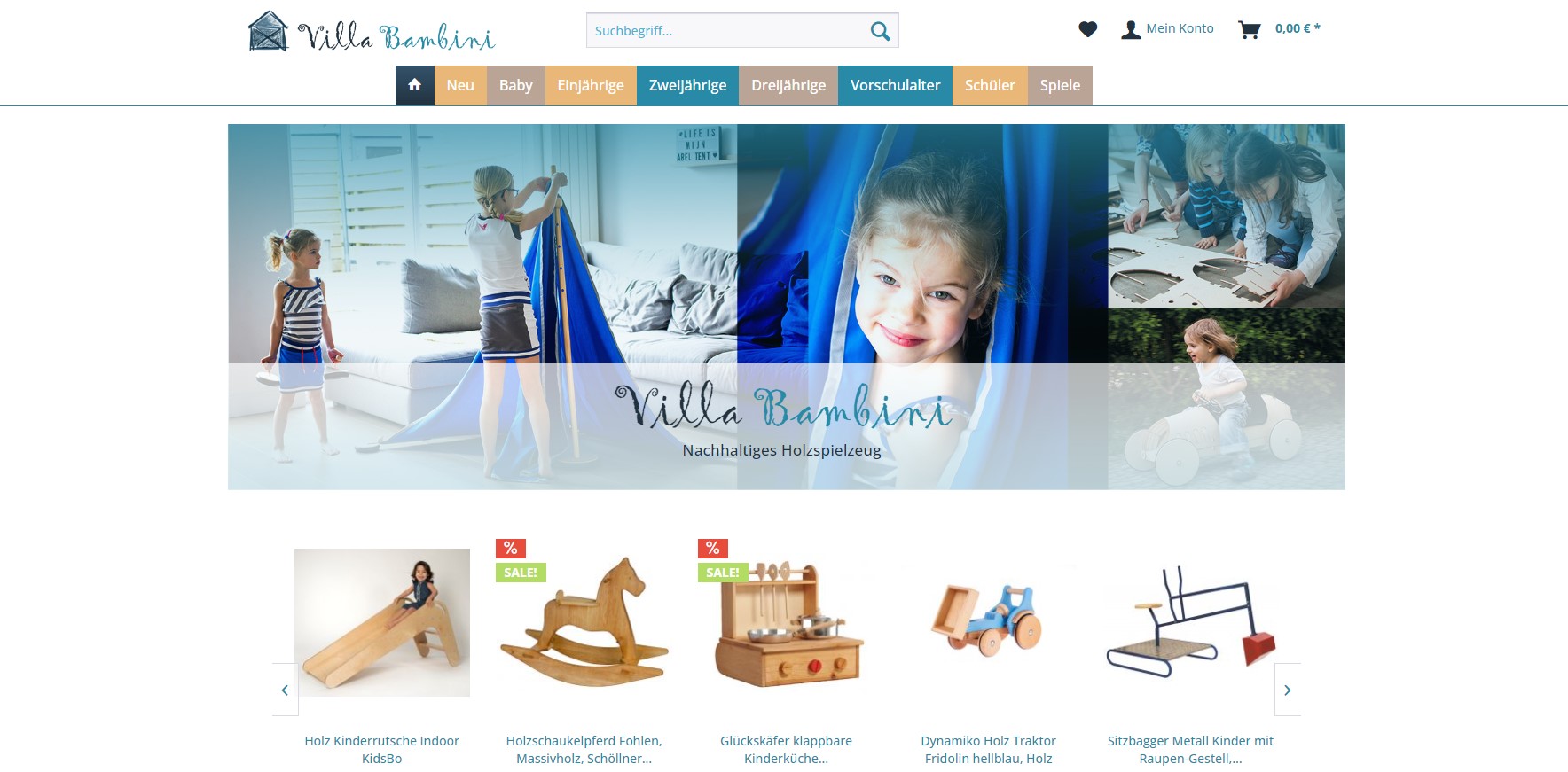 Website Vorschau von Villa Bambini